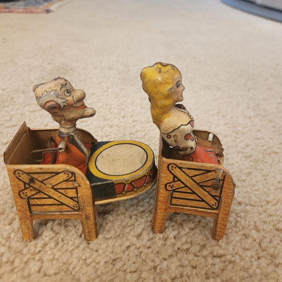 1945 Lil Abner Dogpatch Band Tin Set Of 2 - Picture 2 of 6